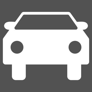 Araba düz vektör simgesi