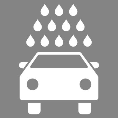 Oto yıkama düz vektör simgesi
