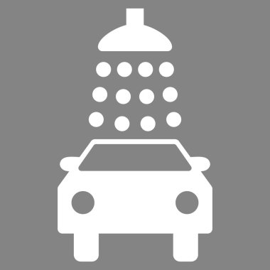 Oto yıkama düz vektör simgesi