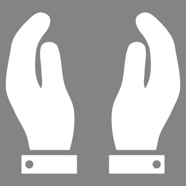 Bakım el düz vektör simgesi