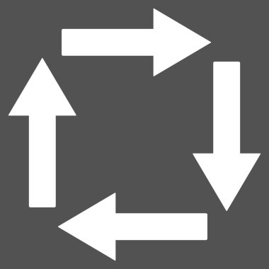 Circulation Arrows Flat Vector Symbol