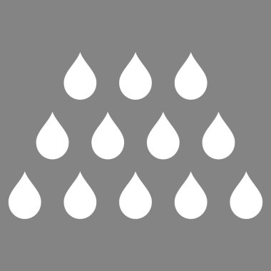 Damla düz vektör simgesi