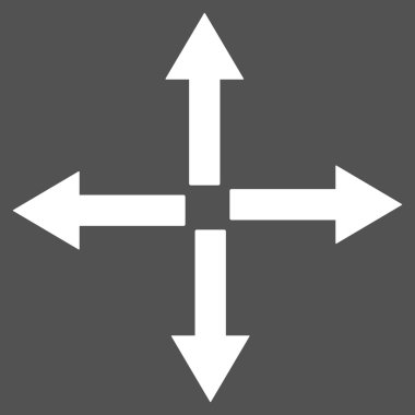 Genişletin okları düz vektör simgesi