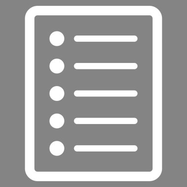 List Page Flat Vector Symbol