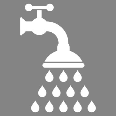 duş tap düz vektör sembolü