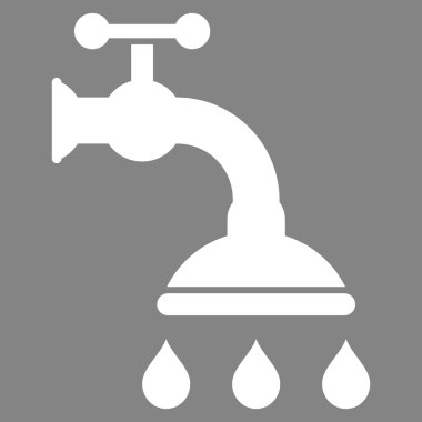 duş tap düz vektör sembolü