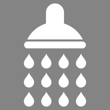 Duş düz vektör simgesi