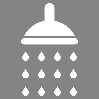 Duş düz vektör simgesi