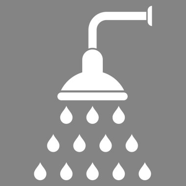 Duş düz vektör simgesi