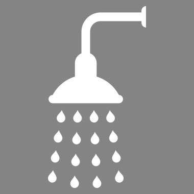 Duş düz vektör simgesi