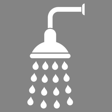 Duş düz vektör simgesi