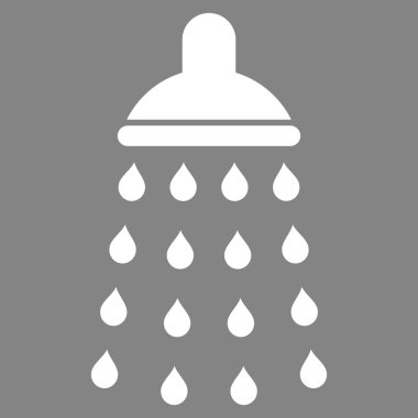 Duş düz vektör simgesi