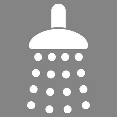 Duş düz vektör simgesi