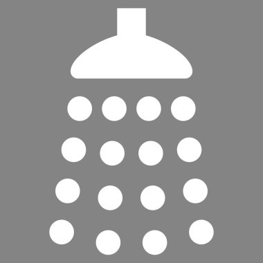 Duş düz vektör simgesi