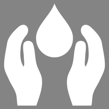 Su bakımı düz vektör simgesi