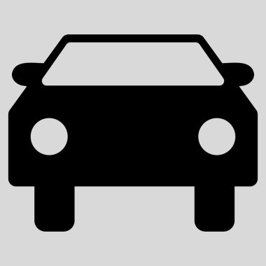 Araba düz vektör simgesi