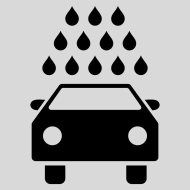 Oto yıkama düz vektör simgesi