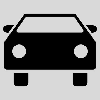 Araba düz vektör simgesi