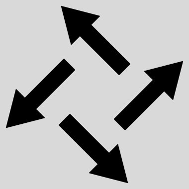 Vektör simge santrifüj oklar düz