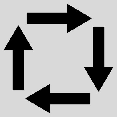 Circulation Arrows Flat Vector Symbol