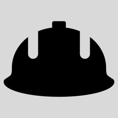 Construction Helmet Flat Vector Symbol
