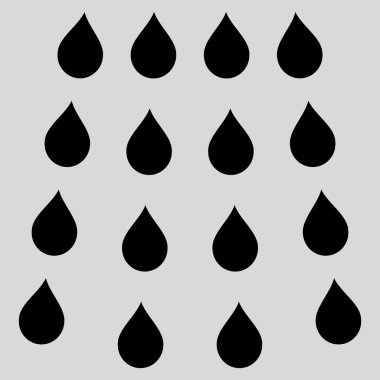 Damla düz vektör simgesi