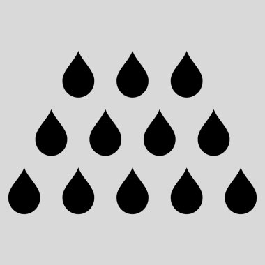 Damla düz vektör simgesi