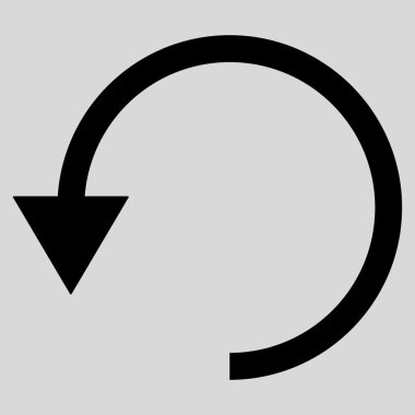 Saatin tersi yönde düz vektör Sembol döndürme