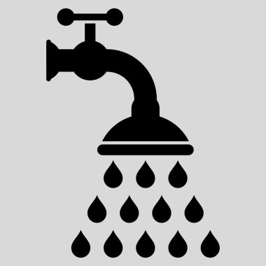 duş tap düz vektör sembolü