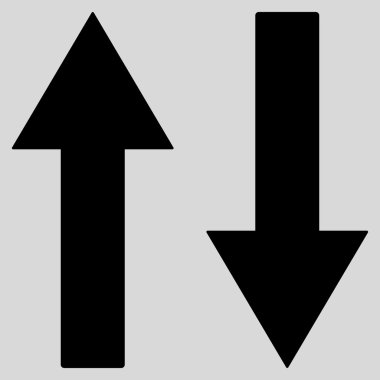 Vertical Flip Arrows Flat Vector Symbol