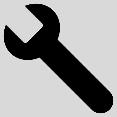 Wrench Flat Vector Symbol