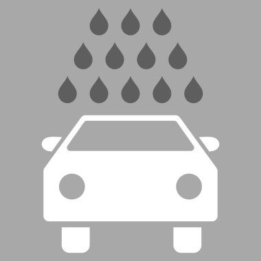 Oto yıkama düz vektör simgesi
