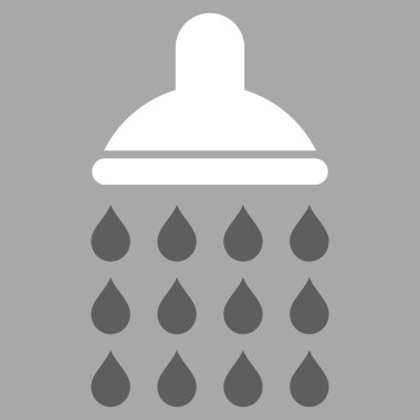 Duş düz vektör simgesi