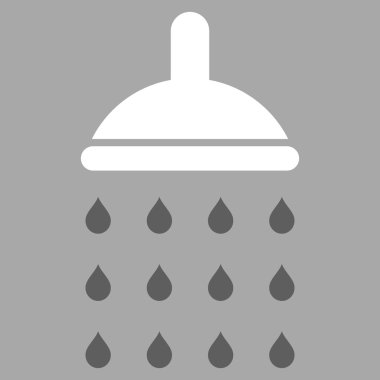 Duş düz vektör simgesi