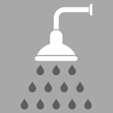 Duş düz vektör simgesi