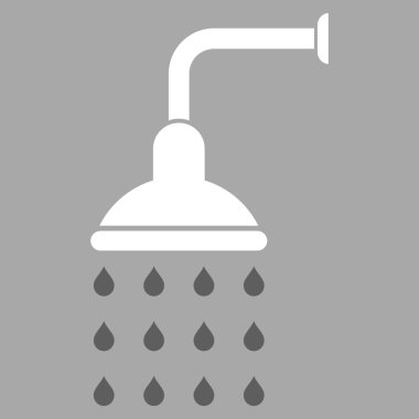 Duş düz vektör simgesi