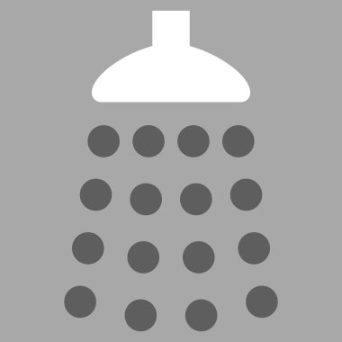 Duş düz vektör simgesi