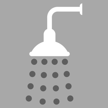 Duş düz vektör simgesi