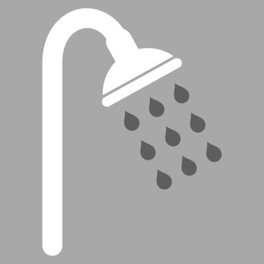 Duş düz vektör simgesi