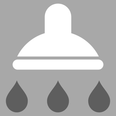 Duş düz vektör simgesi