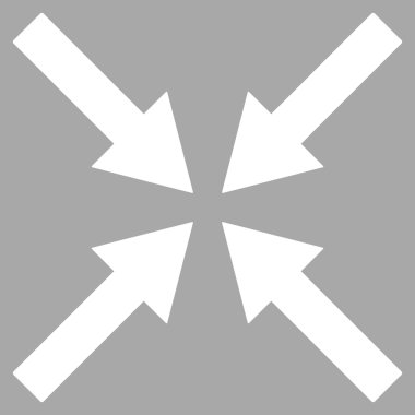 Center Arrows Flat Vector Symbol