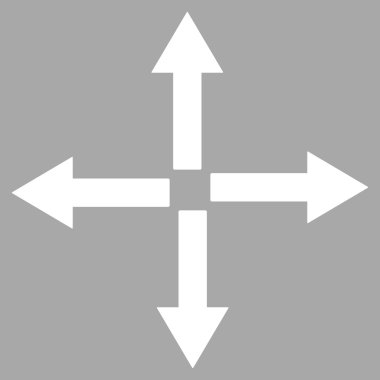 Genişletin okları düz vektör simgesi