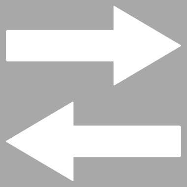 Horizontal Flip Arrows Flat Vector Symbol