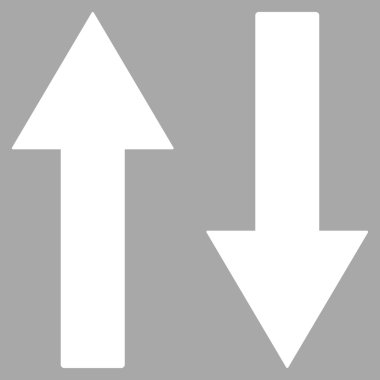 Vertical Flip Arrows Flat Vector Symbol