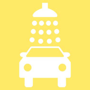 Oto yıkama düz vektör simgesi