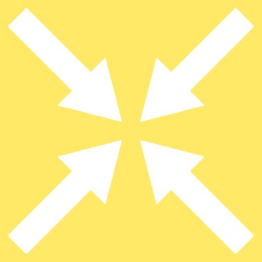 Center Arrows Flat Vector Symbol