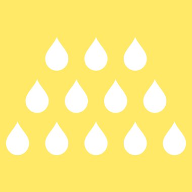 Damla düz vektör simgesi