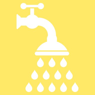 duş tap düz vektör sembolü