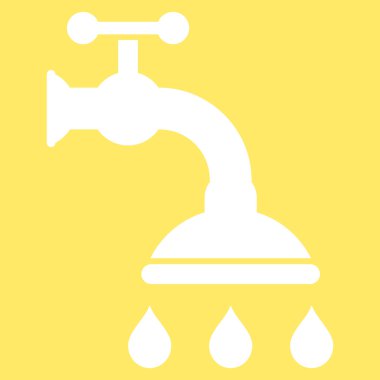 duş tap düz vektör sembolü