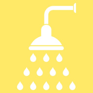 Duş düz vektör simgesi